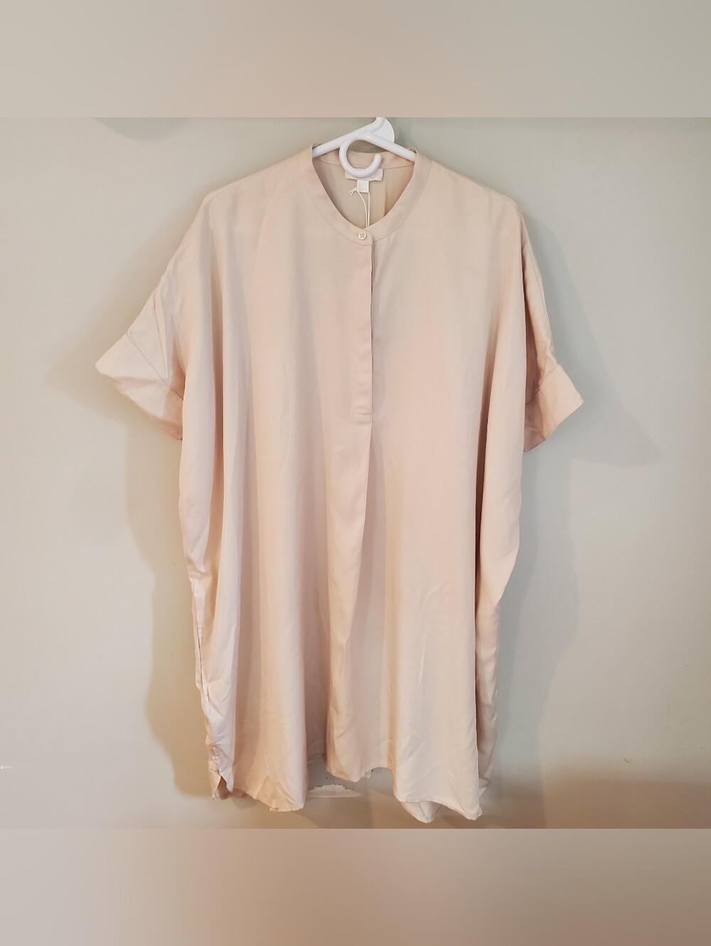 Cos Everyday Dress Tunic Lyocell Oversized Minimalist With Pockets Lagenlook S